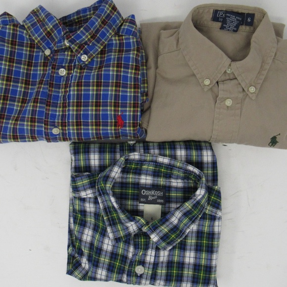 Polo Ralph Lauren Other - Bundle boys button front long sleeve shirts size 6